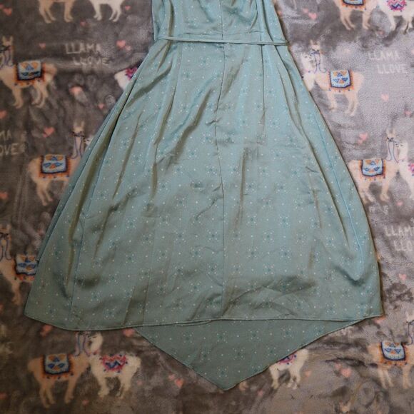 August 1 Eight Dress Extra Small Midi Dress Teal - Picture 8 of 16